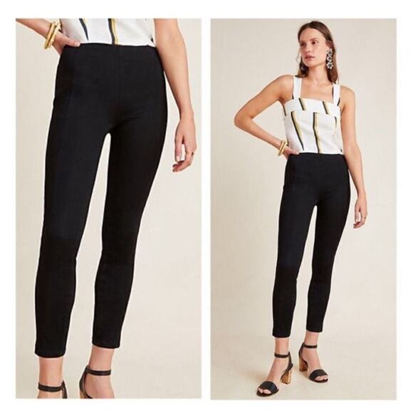 Pilcro and the Letterpress High Rise Denim Legging Black Size 28 Tall - Picture 1 of 4